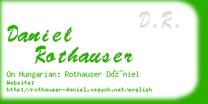 daniel rothauser business card
